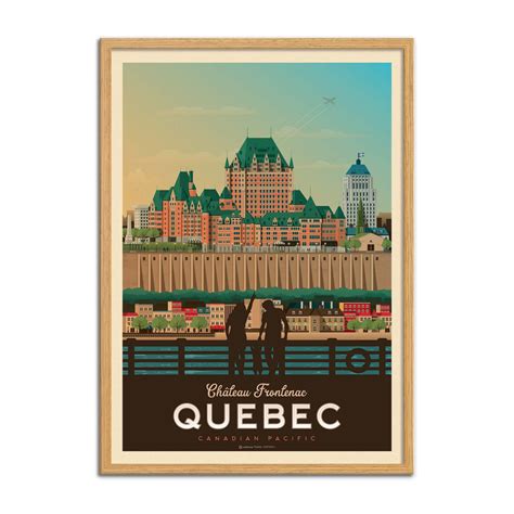 Affiche D Art Ville Quebec Olahoop Travel Posters