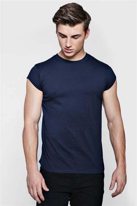 Boohoo Mens Longline Loose Fit Cap Sleeve T Shirt Ebay