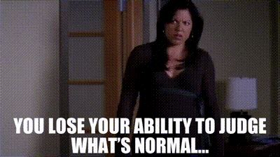 Yarn You Lose Your Ability To Judge What S Normal Grey S Anatomy