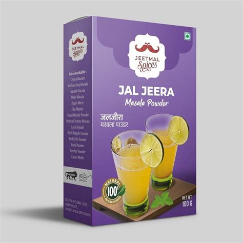 Jeetmal Spices Jaljeera Masala Powder Packaging Size 100g Packaging