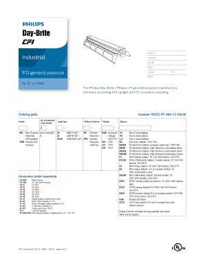 Fillable Online Project Industrial Philips Lighting Fax Email Print