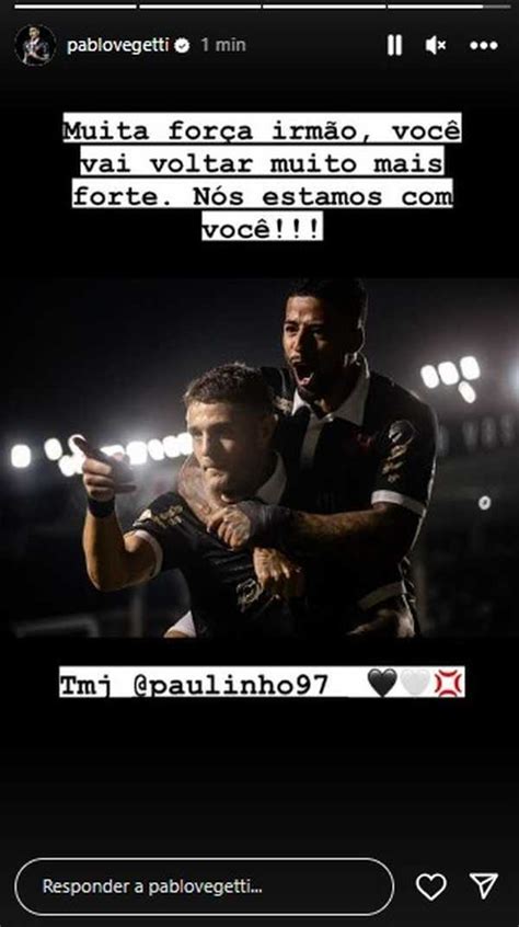 Jogadores Do Vasco Publicam Mensagens Para Paulinho Voltar Mais