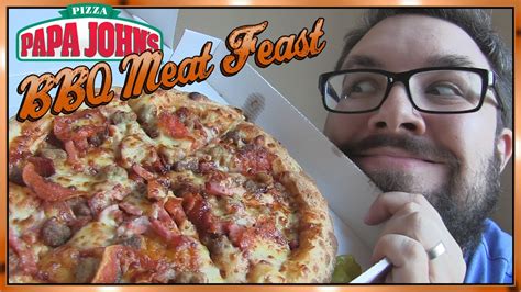 Papa Johns Bbq Meat Feast Review Youtube