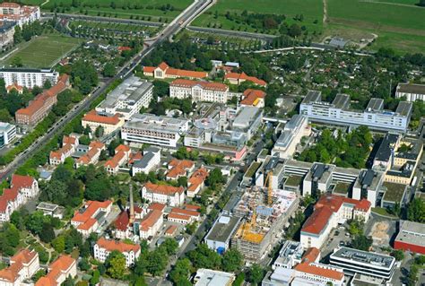 Luftaufnahme Dresden Baustelle F R Einen Erweiterungs Neubau Auf Dem