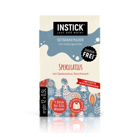 INSTICK Spekulatius zuckerfreies Instant Getränk Größe S 12