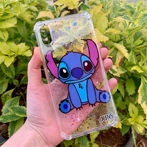 Stitch funda pintada a mano Fundas de teléfono disney Fundas