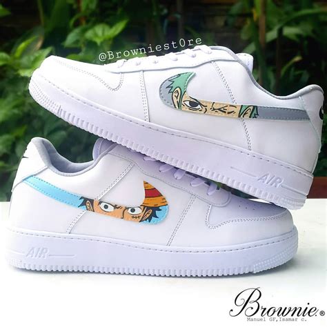 One Piece Luffy X Zoro Air Force 1 Custom Custom Sneakers Air Force