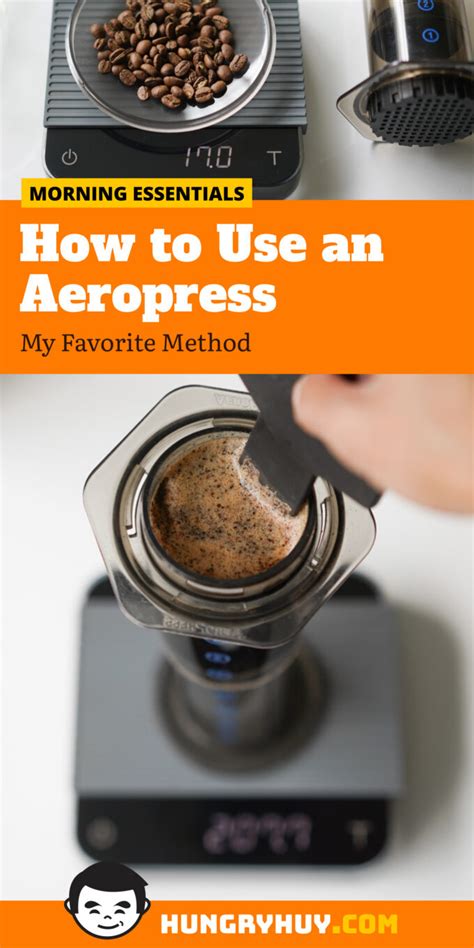 How to Use an Aeropress [Coffee Brewing Instructions] - Hungry Huy