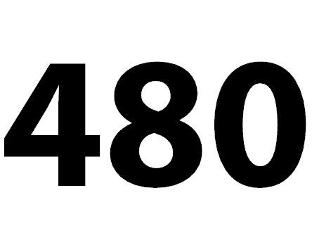 Zahl 480