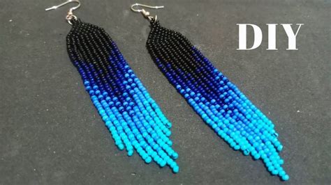 Fringe Earrings Tutorial How To Make Beaded Fringe Earrings Beaded