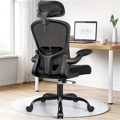 Durrafy Ergonomic Office Chair Desk Chair With Adjustable Headrest