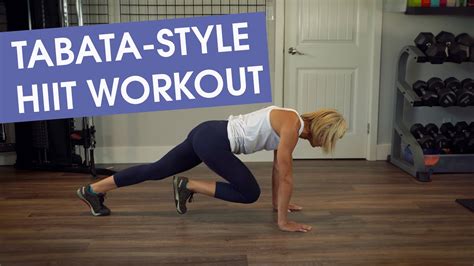 18 Minute Tabata Style Hiit Workout Fit For Self Youtube