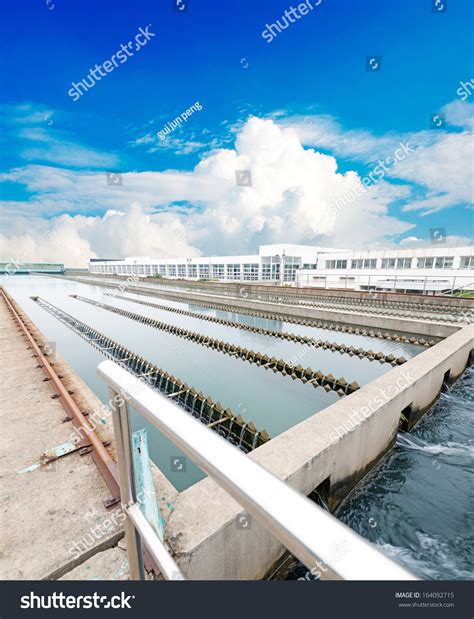 Modern Urban Wastewater Treatment Plant Stock Photo Edit Now 164092715