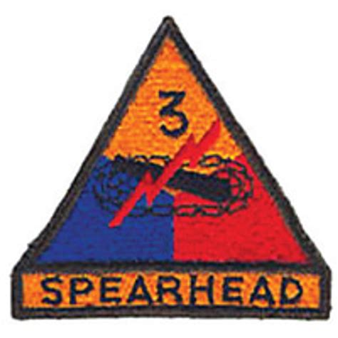 armored division patch military issue   source  high