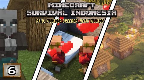 Menemukan Village Raid Dan Membuat Villager Breeder Minecaft