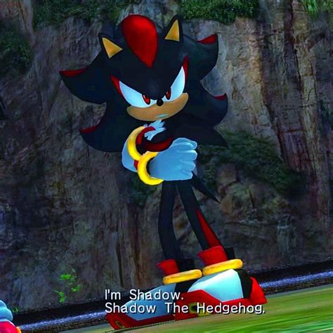 Sonic The Hedgehog Is Standing In Front Of A Cliff