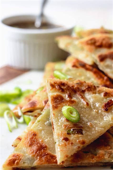 Crispy Scallion Pancakes - Homemade Takeout | Jo Eats