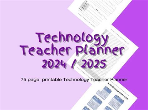 Technology Teacher Planner Printable Pdf Teaching Resources