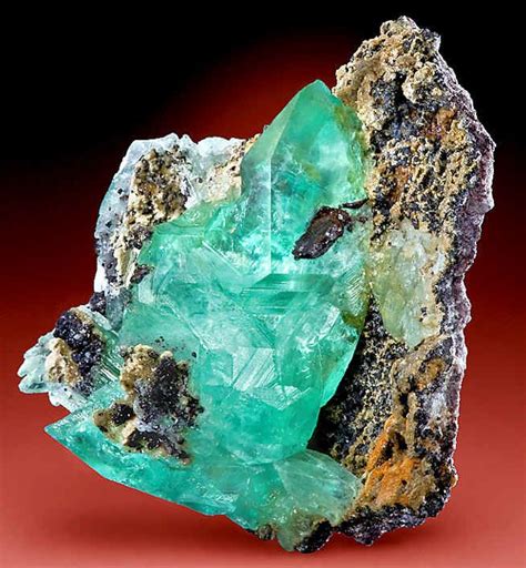 Phosphophyllite Crystal On Matrix Rom The Unificada Mine Cerro Rico