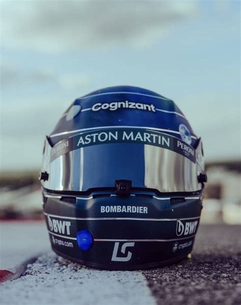 Gp Eeuu F El Casco De Lance Stroll Para Austin Marca