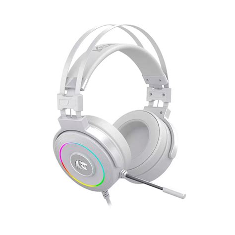 Auriculares Gamer Redragon Lamia H Rgb Usb Blanco Con Base