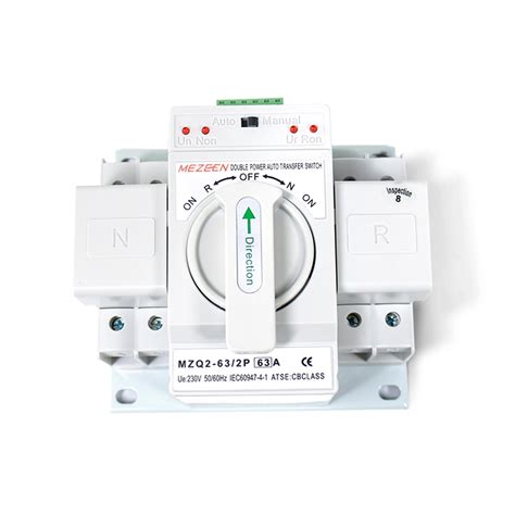 Mezeen Mzq2 63 Series Double Power Source 2 Pole 6 10 16 20 25 32 40 50