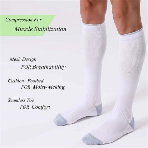 Fitrell Pairs Compression Socks For Women And Men Mmhg