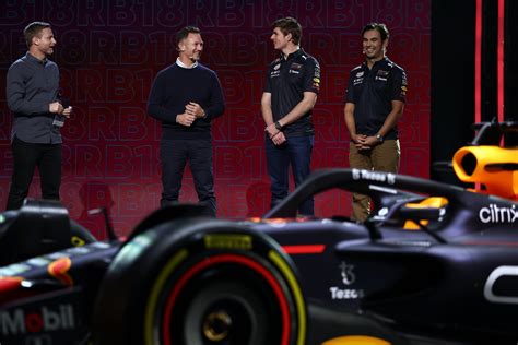 Red Bull Unveil New Rb18 Car To Be Driven By Max Verstappen