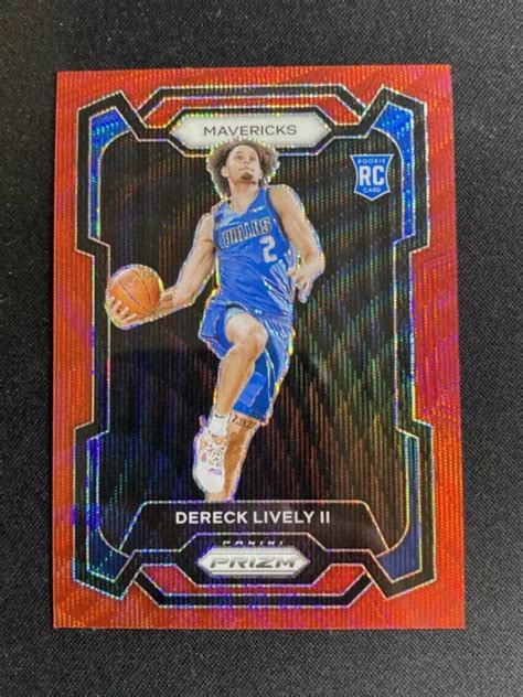 Panini Prizm Dereck Lively Ii Rookie Red Wave Prizm Rc