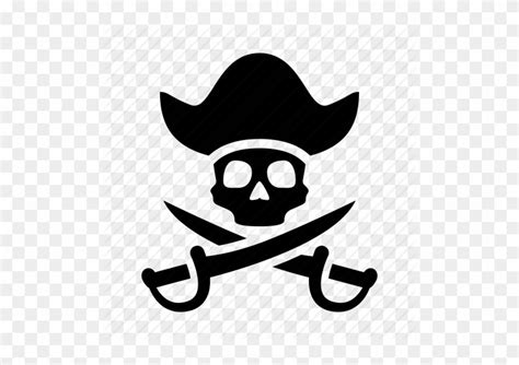 Pirate Skull Icon Clipart Jolly Roger Pirate Computer Pirate Skull