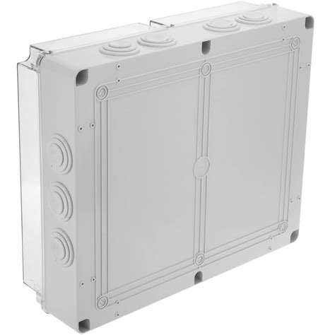 Caja Estanca De Superficie Rectangular Transparente Ip X X Mm