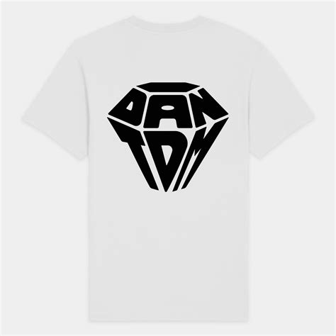 White Dantdm T Shirt Official Store Of Dantdm