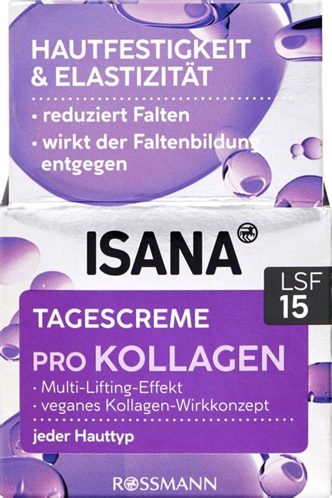 ISANA Pro Kollagen Performance Tagescreme LSF15 von ROSSMANN für 5 99