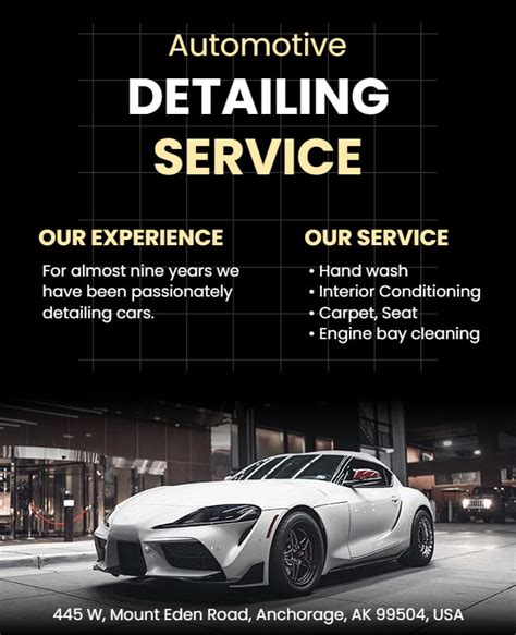 Customizable Car Detailing Flyer Templates