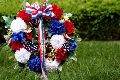 Memorial Day Wreath Stock Image Image Of Floral Wreath 5409859