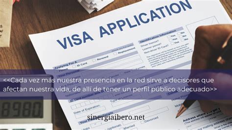 Aplicando para una visa Cuéntame de tu perfil en redes sociales