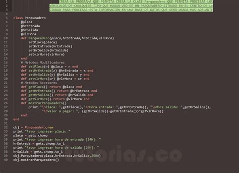 POO Ruby Clase Parqueadero Tutorias Co