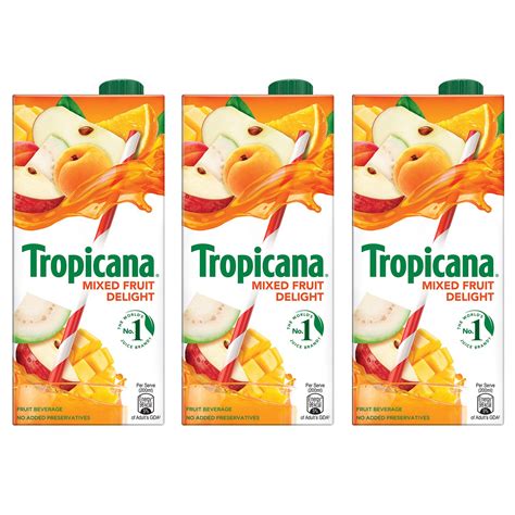 Tropicana Mixed Fruit Delight Fruit Juice 1L Pack Of 3 Amazon In