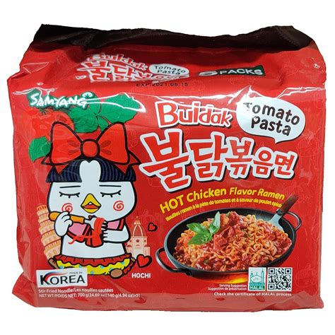 Amazon Samyang Spicy Chicken Ramen Tomato Pasta Buldak Flavor