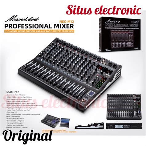 Jual Mixer Microverb Neo M12 Original Effect Digital 16dsp Mixer 12