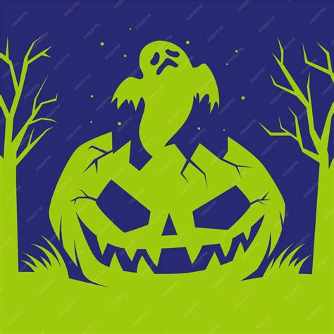 Free Vector Hand Drawn Halloween Pumpkin Silhouette