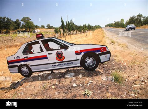 Turkey Western Anatolia Fake Police Car Stock Photo Alamy