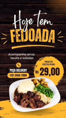 Modelos de Feijoada customizáveis e grátis