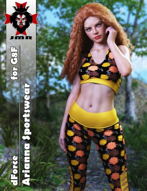 Jmr Dforce Arianna Sportswear For G F D Models For Daz Studio And Poser