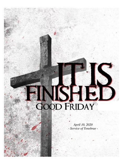 Good Friday Bulletin Covers