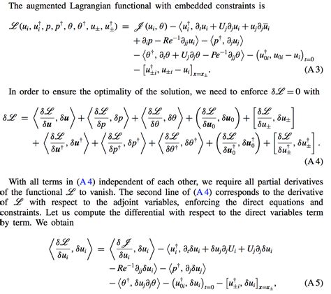 Calculus Differentials Of A Lagrangian In Fluid Mechanics