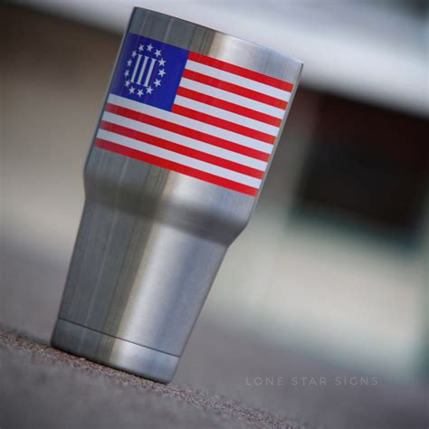 American Flag Three Percenters - Sticker