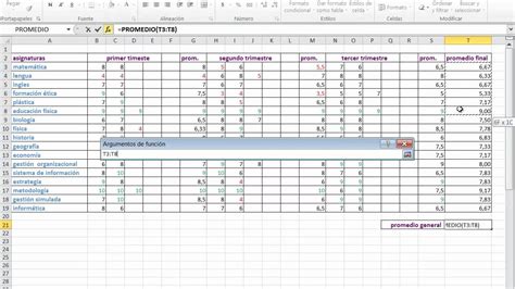 Como Hacer Una Planilla De Notas En Excel Youtube