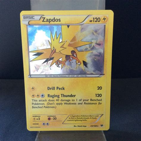 Zapdos Xy Roaring Skies 23108 Shattered Holo English Near