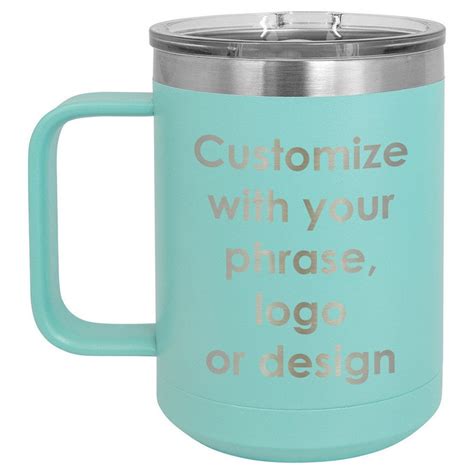 Personalized Coffee Mug With Lid 15 Oz Insulated Cup With Etsy